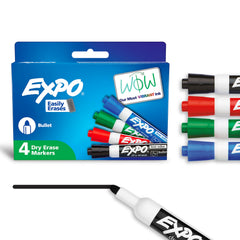 Expo Assorted Whiteboard Markers Bullet Tip (4Pack)