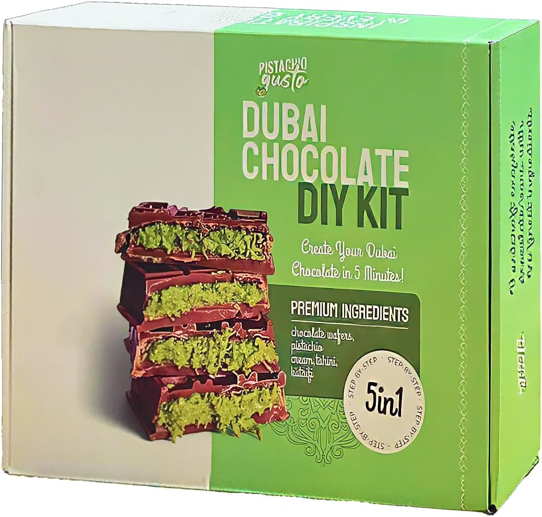 Pistachio Gusto Dubai Chocolate DIY Kit 5 in 1 400g