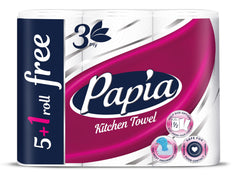 Papia 3ply Kitchen Towels 6pk
