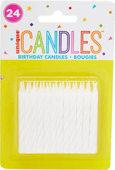 Unique Party - Birthday Candles Multi Color 24pk