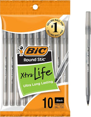 Bic Xtra Life Black Pens 5pk