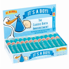 El Bubble It's a Boy Blue Bubble Gum Cigar Box 36 Pack