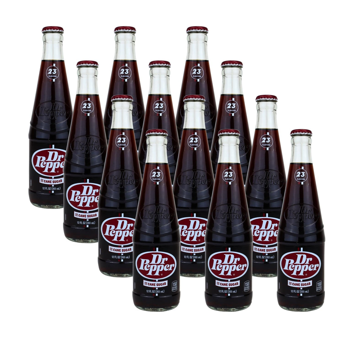 Dr Pepper - Real Sugar Glass Bottle 355ml x 24