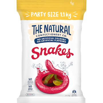 The Natural Confectionary Co Snakes 1.1kg x 8