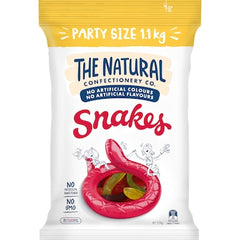The Natural Confectionary Co Snakes 1.1kg x 8