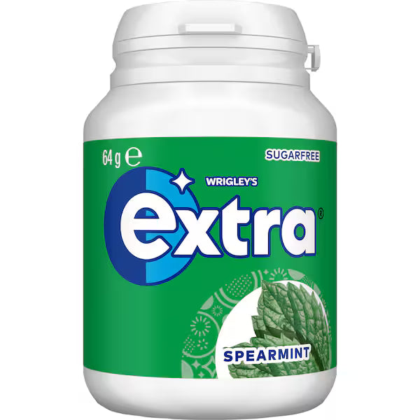 Wrigley's - Extra - Green Chewing Gum Bottle 64g x 6 Pack
