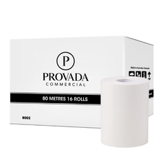 Provada Commercial Embossed Roll Towels 80Mx10Rolls