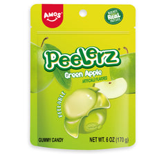 Amos Peelerz Green Apple Bag 85g * 24 Pack