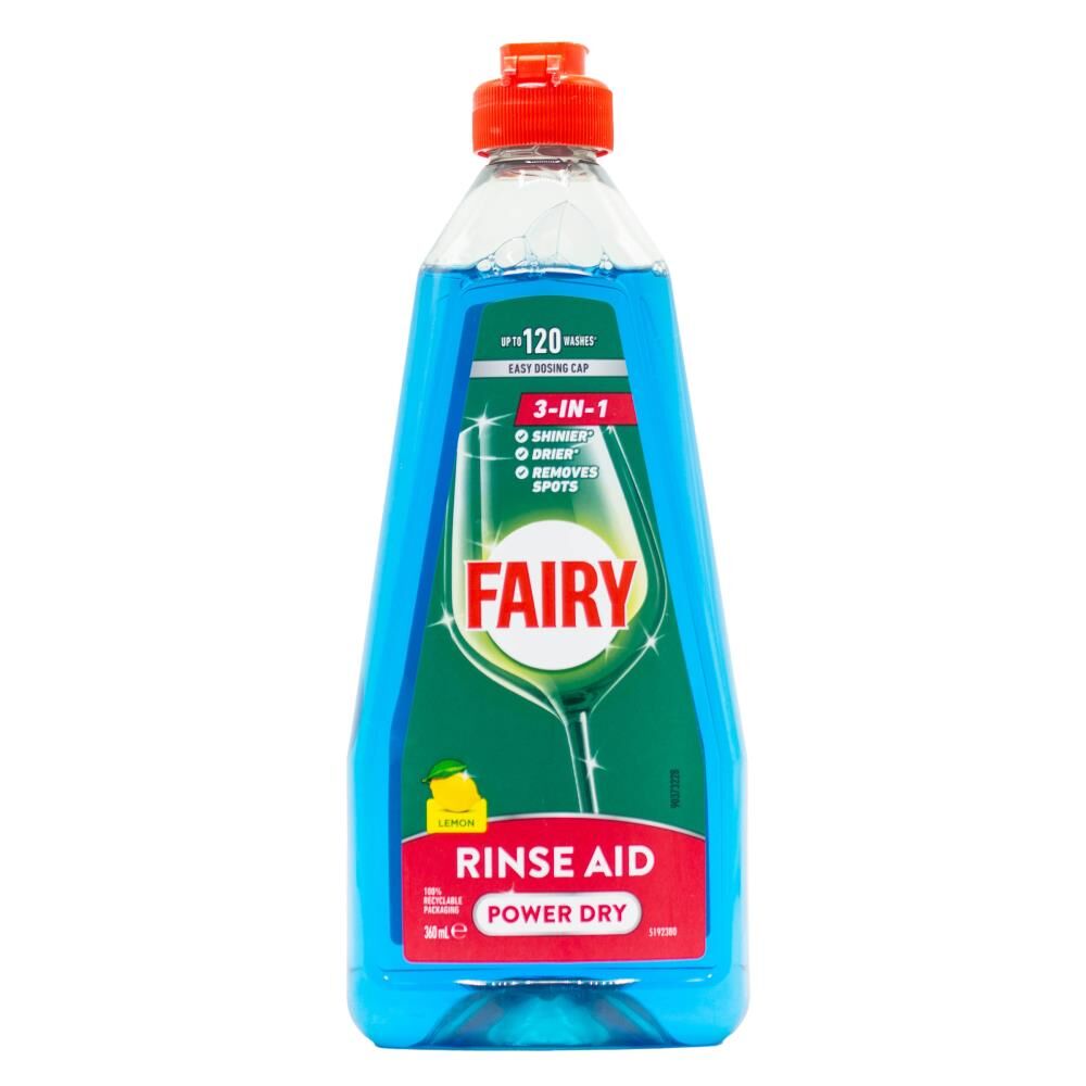 Fairy  Rinse Aid 3In1 Power Dry Lemon 360ml