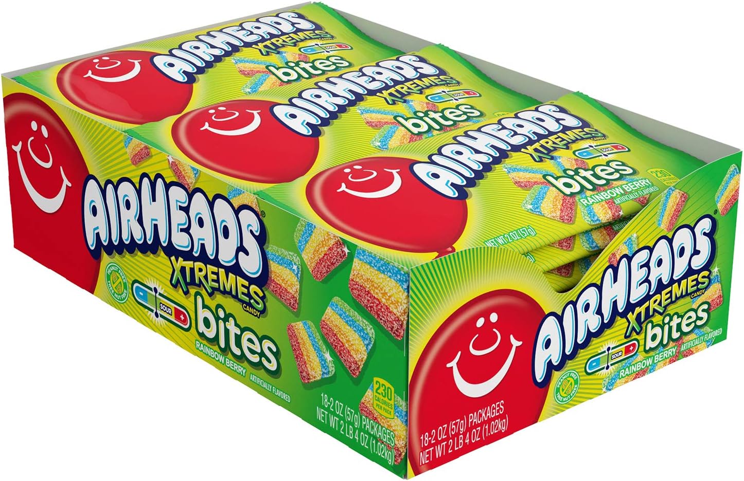 Airhead Xtremes Bites Blue Raspberry 57g * 18 Pack