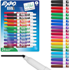 Expo Assorted Whiteboard Markers Bullet Tip 2pk