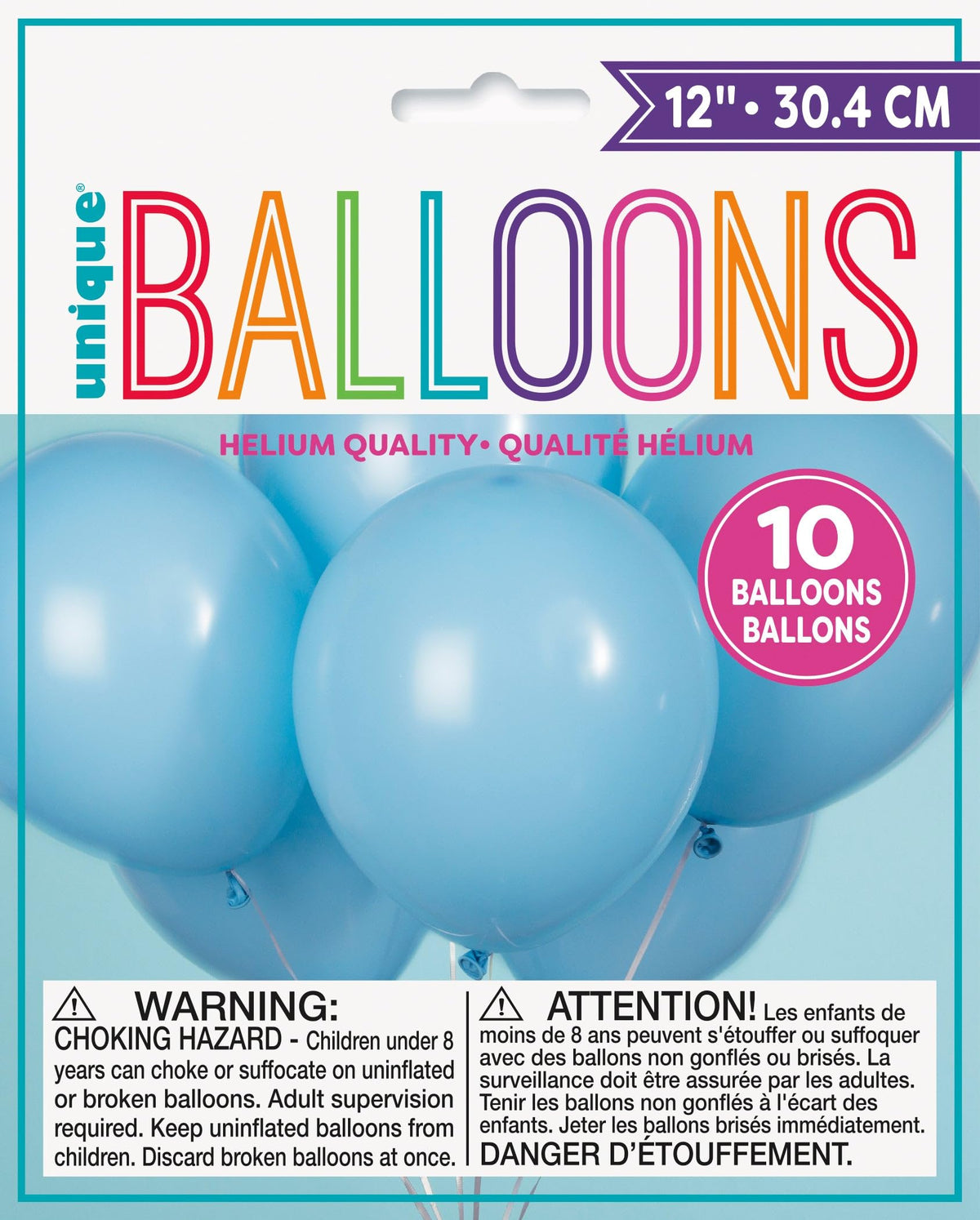 Unique Party - Balloons Evening Blue 12'' 30.4cm 10pk