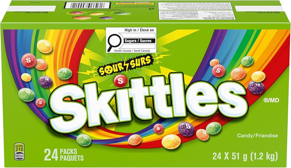 Skittle Sour Candy 51g * 24 Pack