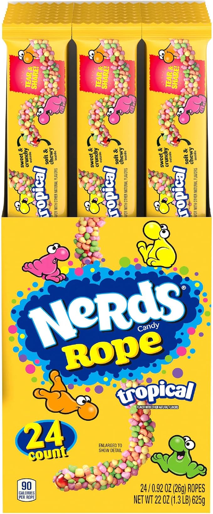 Nerds Rope Tropical 26g * 24 Pack
