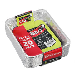 Foil Tray Value 20pk 31.5X21.5X5Cm Box