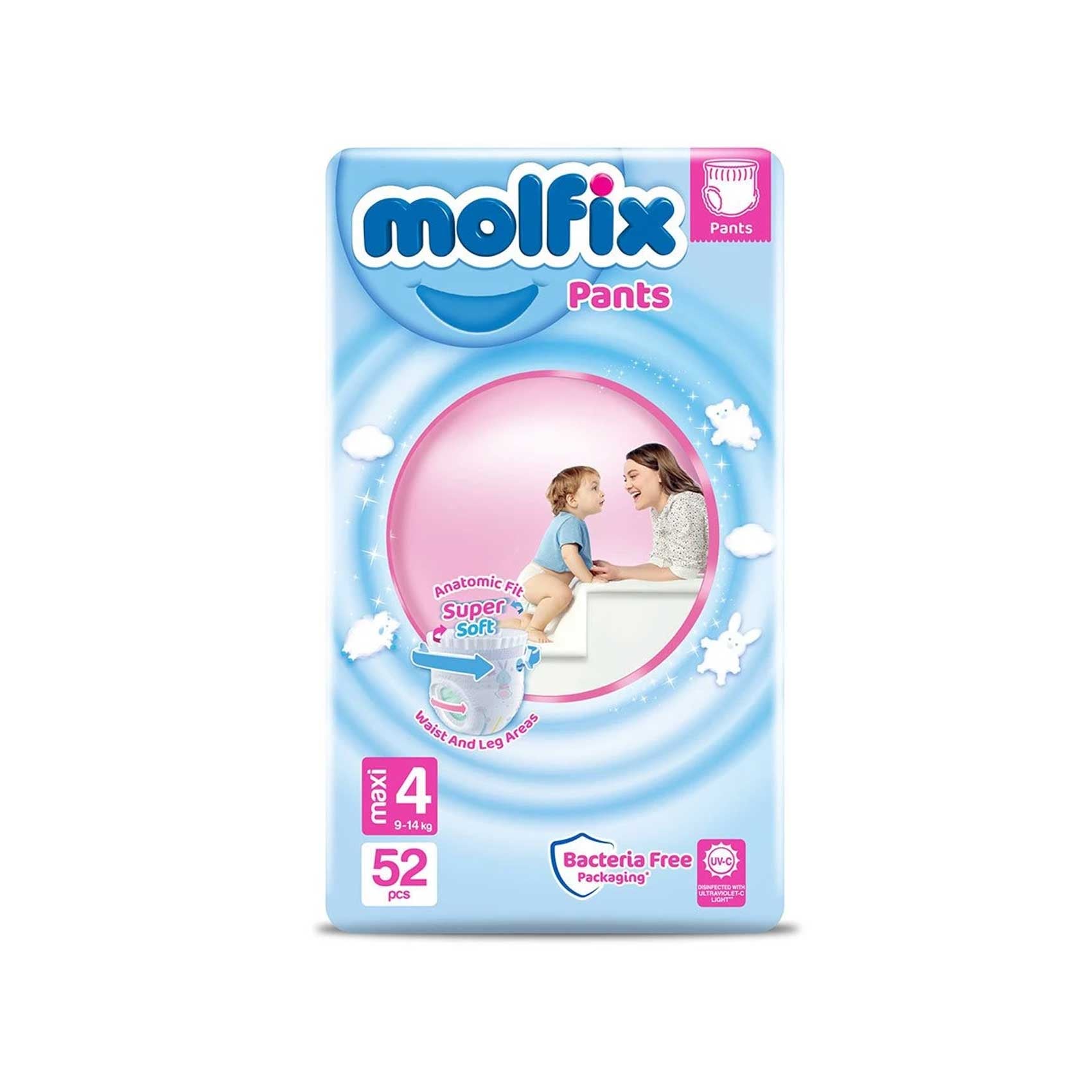 Molfix Pants 4 Maxi 52 Pcs
