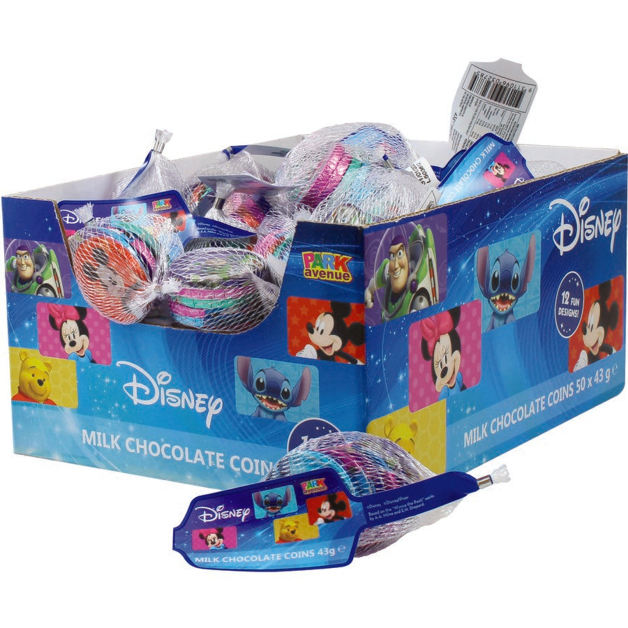 Disney Milk Chocolate Coins 43g * 50 Pack