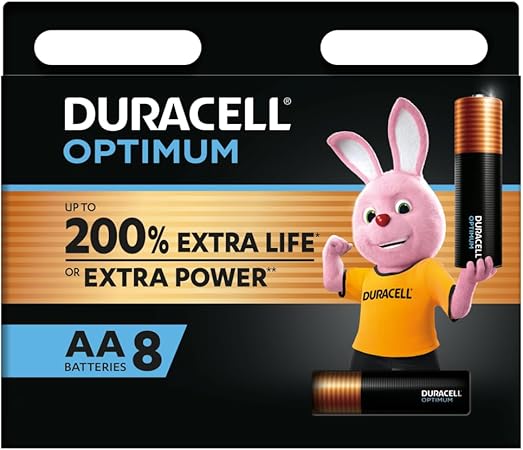 Duracell Optimum Alkaline AAA 8 Pack Batteries