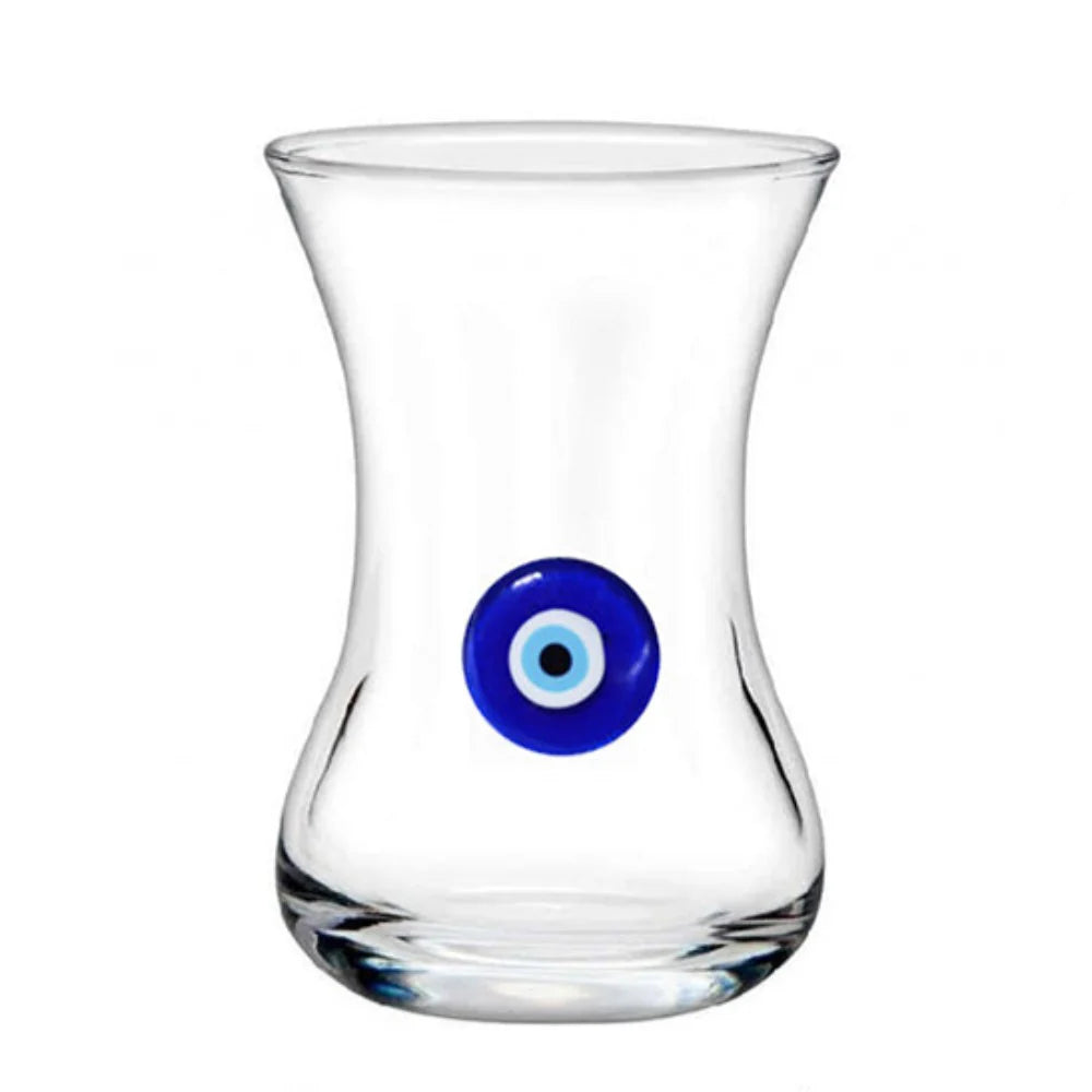 Pasabahce - Glass Tea Cups Eye Marked - 6 Pcs