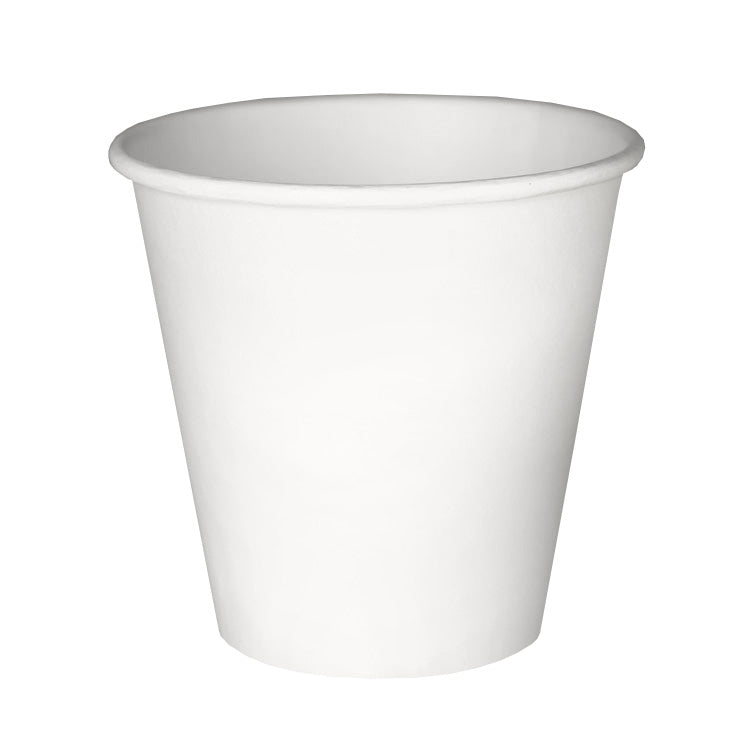 8oz Single Wall 80Mm White Coffee Cup