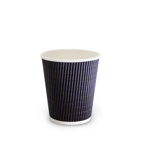 8oz Charcoal Triple Wall Corrugated 25pcs