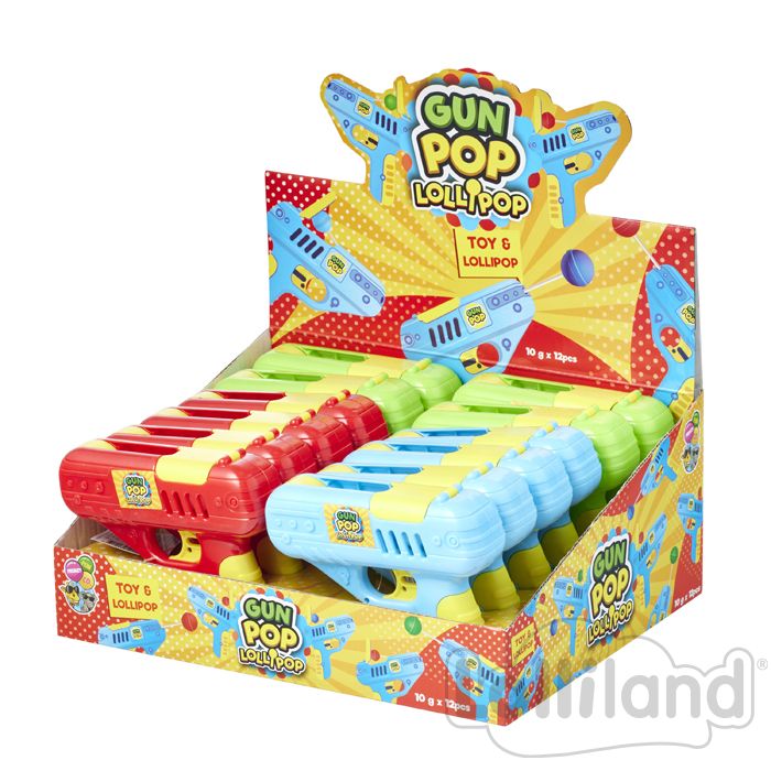LL GUN POP LOLLIPOP 10GM*12