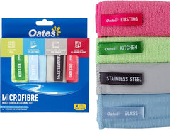 4pk Micro Fibre Cleaning Cloths