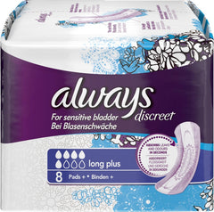 Always Discreet - Pads Discreet 5In1 Active Long - 8 Pack