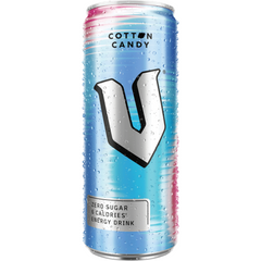 V Energy Drink Zero Sugar Cotton Candy 24 X 250ml Can
