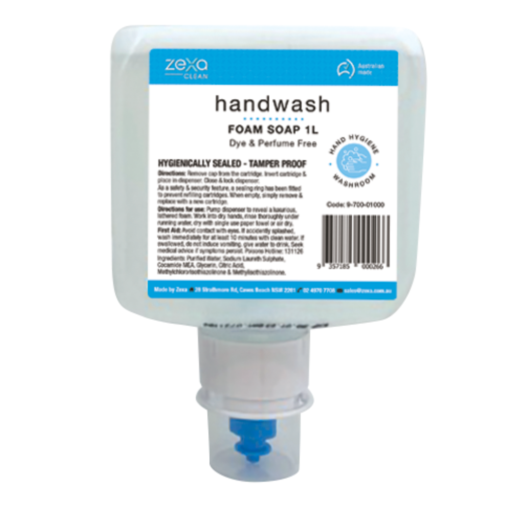 Zexa Foam Hand Wash Refill Cartridge 1L