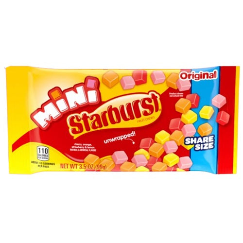 Starburst Original Minis Fruit Chews Candy 99g * 15 Pack