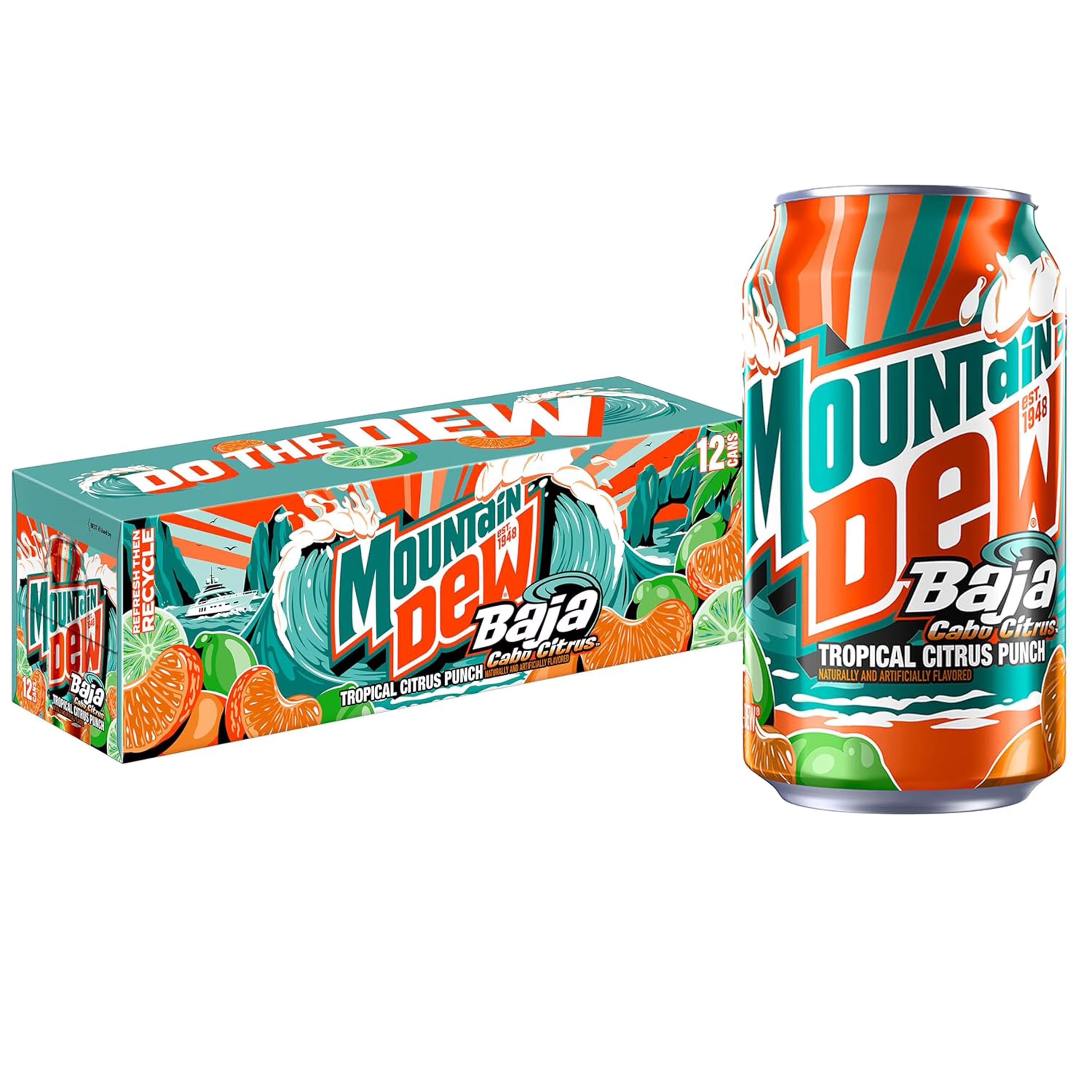 MTN DEW BAJA CITRUS 355ML*12
