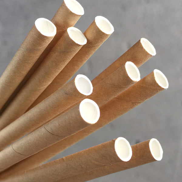 Eco-Straw Regular Paper Straw 6mm Kraft Brown 2500pcs
