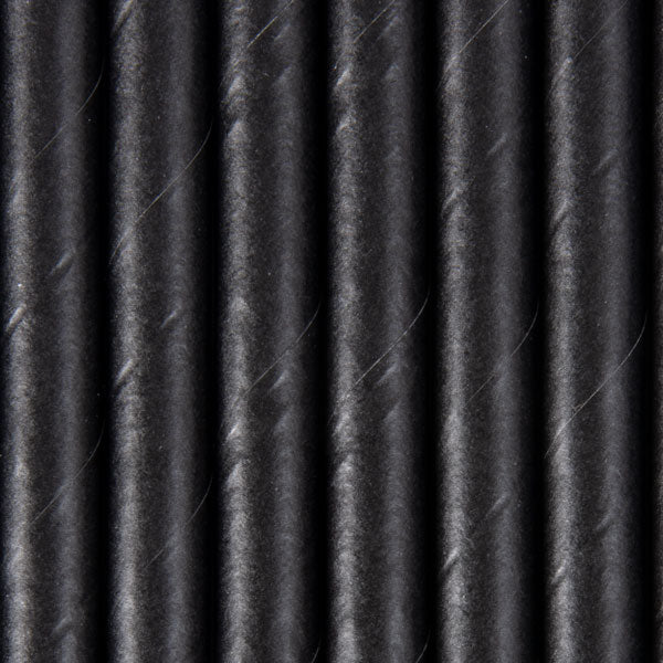 Eco-Straw Paper Jumbo Plain Black 2500pcs