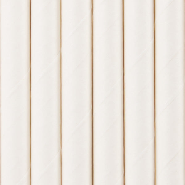 Eco-Straw Paper Jumbo Plain White 2500pcs