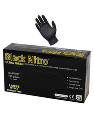 Bundle Black Nitro - Disposable Black Nitile Examination Glove Small 10 x 100pcs