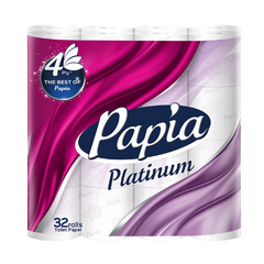 Papia Platinum 4ply Toilet Paper 32 Rolls