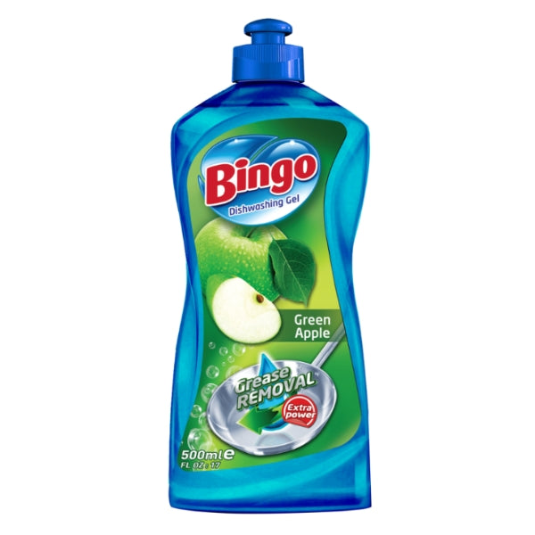 Bingo Dishwashing Liquid Green Apple 400ml