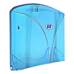 Titiz Interleaved Paper Towel Dispenser Transparent Blue
