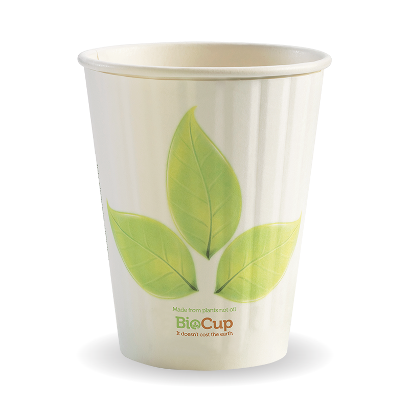 Biopak Leaf Double Wall BioCup 12oz 90mm 1000pcs