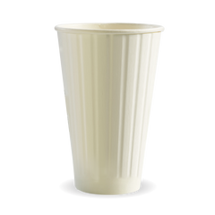 Biopak White Double Wall BioCup 460ml 16oz (90mm)