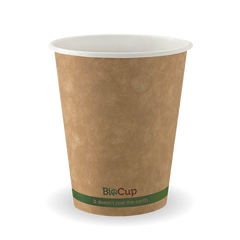 Biopak Kraft Green Stripe Single Wall BioCup 8oz (80mm) 1000pcs
