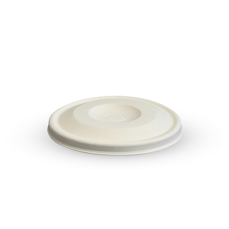 BioPak Cold Paper Biocup Sugarcane Flat Lid 80mm 1000pcs