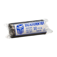 Kitchen Tidy Bin Liner 27 Litre Black