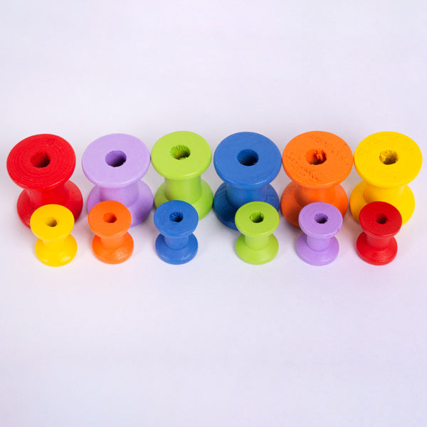 Bonza Spool Wooden Mix Colours Assorted Sizes 1000pcs