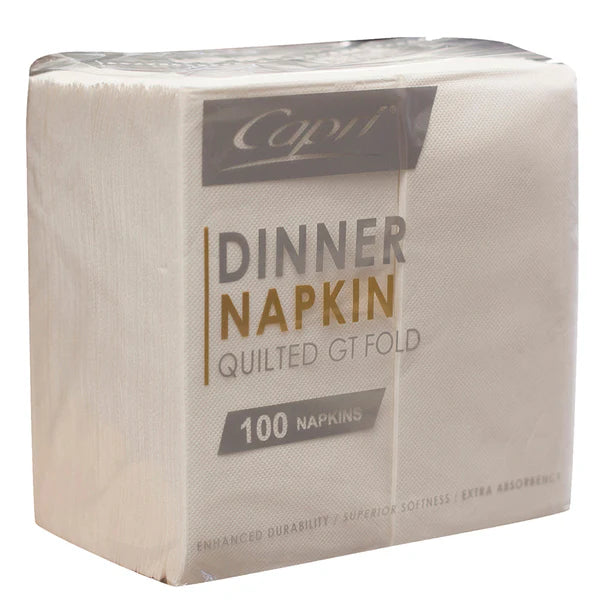 Capri - Dinner Napkin Quilted Gt Fold 100pcs