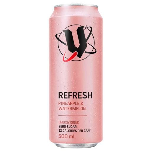 V Energy Drink Pineapple And Watermelon 12 X 500ml Can