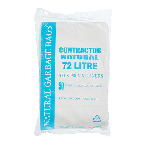 Contractor Bin Liner Star Seal Natural EHD 72LT