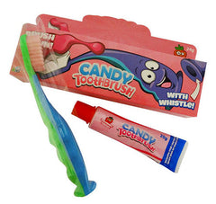 Candy Toothbrush With Whistle Strawberry Flavour 24g * 12 Pack