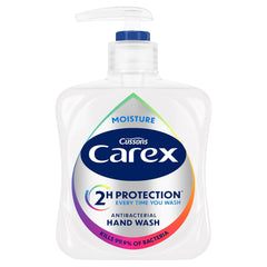 CAREX 250mL HAND WASH ANTIBACTERIAL MOISTURE 2 HOUR SKIN PROTECTION